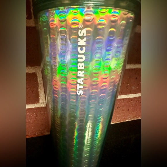 Starbucks Iridescent Green Cold Cup Venti 24oz – Smooth Finish - Picture 3 of 6